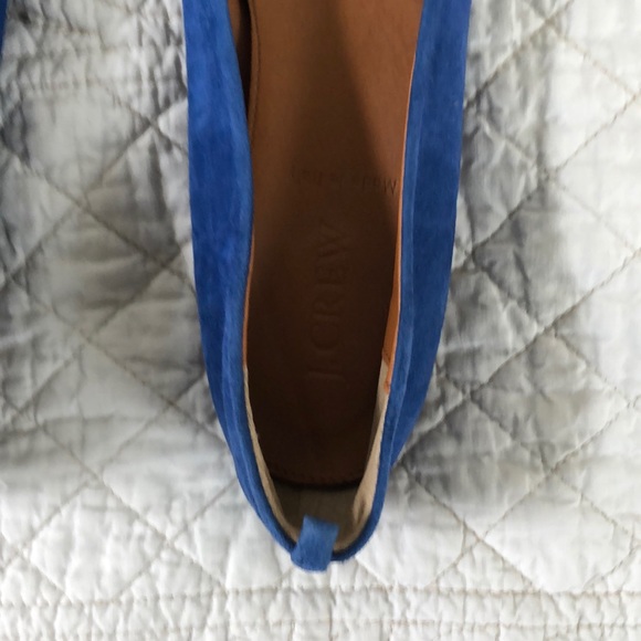 Blue Suede Ballet Flats - Picture 3 of 4